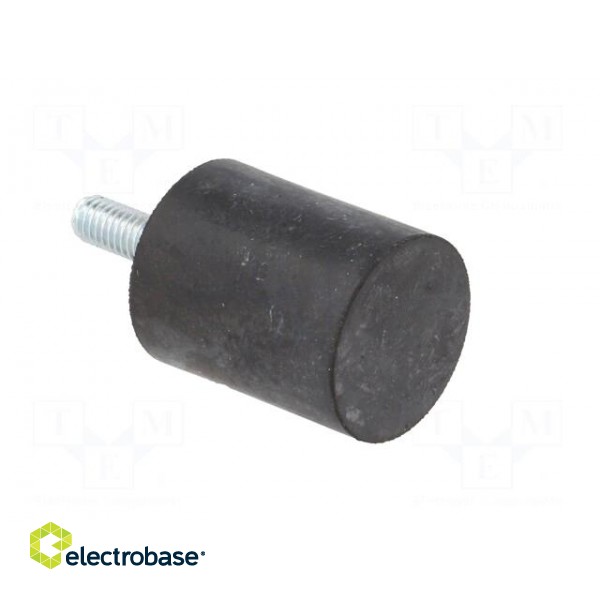Vibroisolation foot | Ø: 25mm | H: 30mm | Shore hardness: 55±5 | 509N image 8