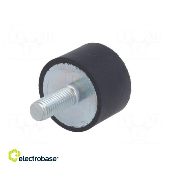 Vibroisolation foot | Ø: 30mm | H: 20mm | Shore hardness: 55±5 | 924N фото 6