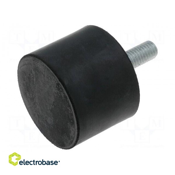 Vibroisolation foot | Ø: 30mm | H: 30mm | Shore hardness: 55±5 | 876N