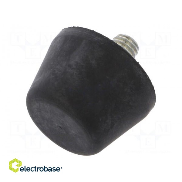 Vibroisolation foot | Ø: 32mm | Shore hardness: 40±5 | 492N | 89N/mm paveikslėlis 1