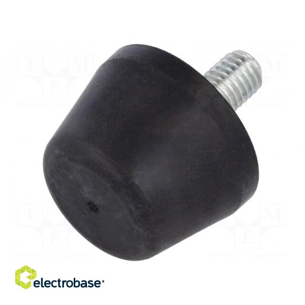 Vibroisolation foot | Ø: 32mm | Shore hardness: 55±5 | 638N | 116N/mm