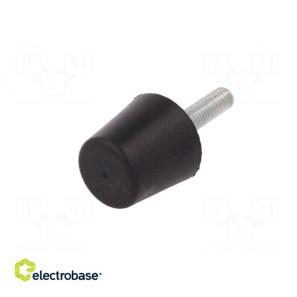 Vibroisolation foot | Ø: 38mm | Shore hardness: 70±5 | 1432N | 164N/mm image 2