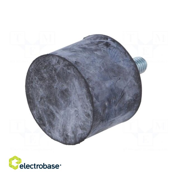 Vibroisolation foot | Ø: 40mm | H: 30mm | Shore hardness: 55±5 | 1600N фото 2