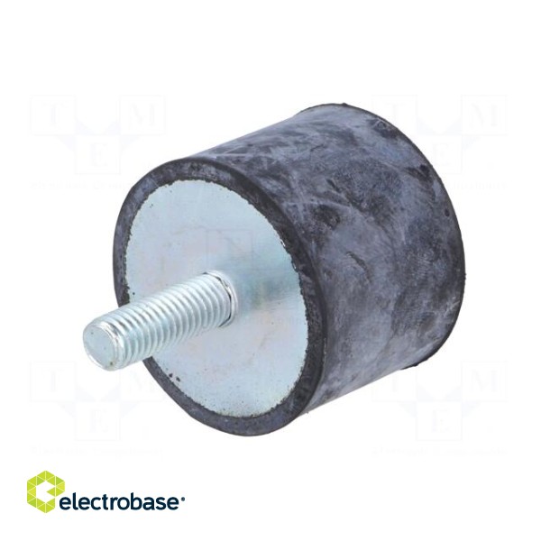 Vibroisolation foot | Ø: 40mm | H: 30mm | Shore hardness: 55±5 | 1600N фото 6