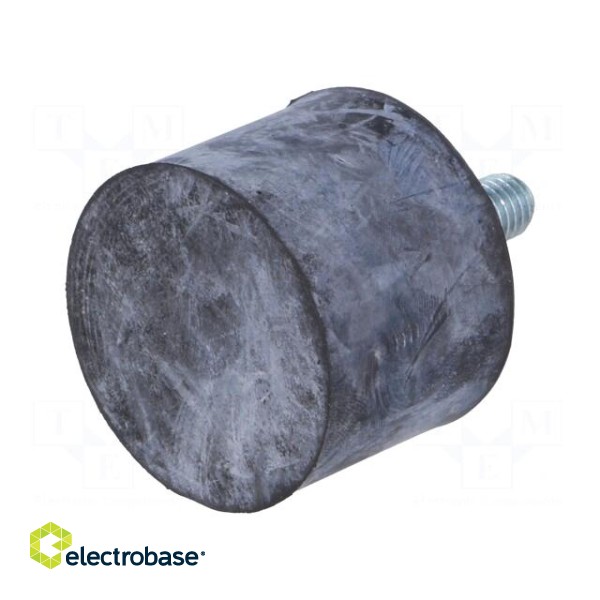 Vibroisolation foot | Ø: 40mm | H: 30mm | Shore hardness: 55±5 | 1600N фото 1