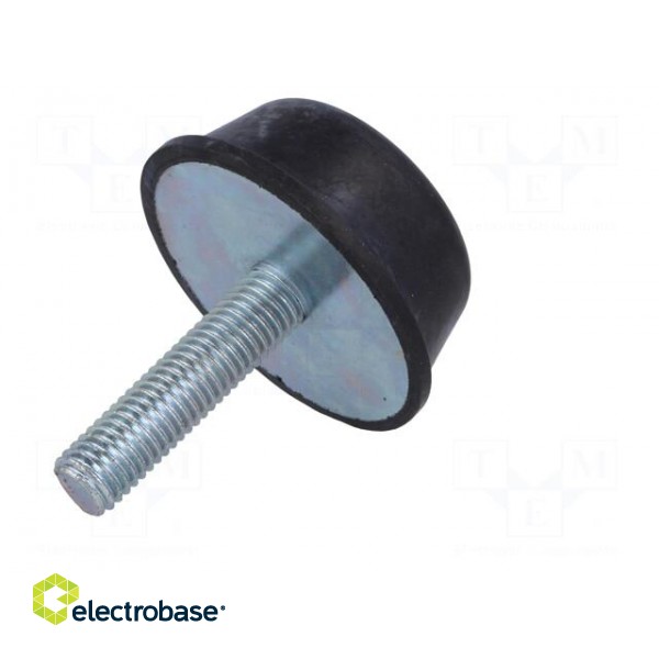 Vibroisolation foot | Ø: 50mm | Shore hardness: 40±5 | 1843N | 369N/mm фото 6