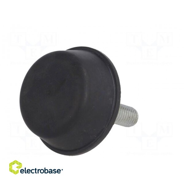 Vibroisolation foot | Ø: 50mm | Shore hardness: 55±5 | 2.31kN | L: 20mm image 2