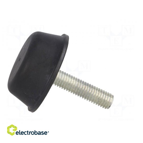 Vibroisolation foot | Ø: 50mm | Shore hardness: 55±5 | 2.31kN | L: 20mm фото 3