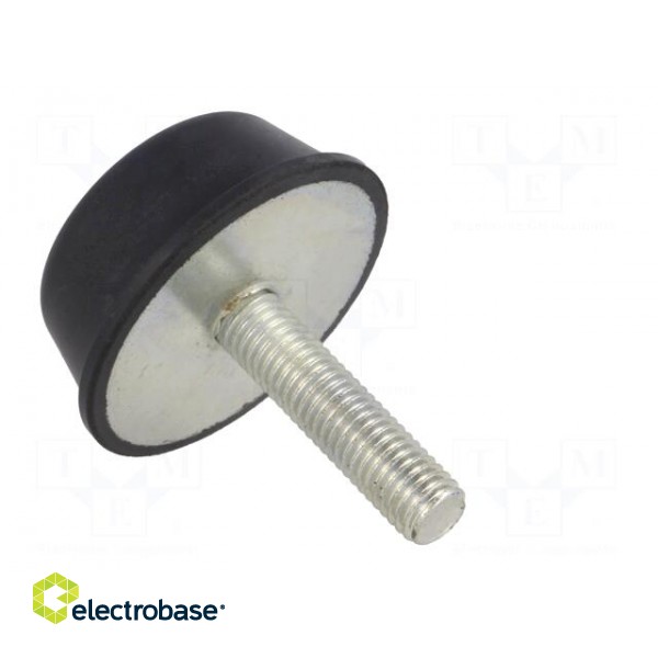 Vibroisolation foot | Ø: 50mm | Shore hardness: 55±5 | 2.31kN | L: 20mm фото 4