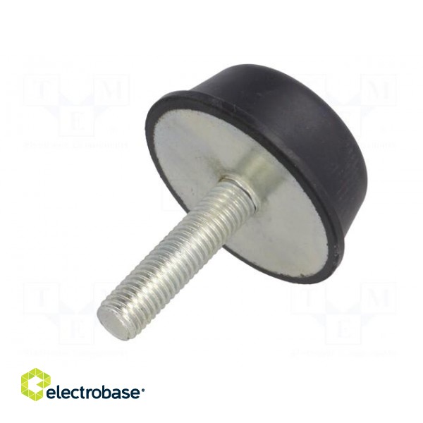 Vibroisolation foot | Ø: 50mm | Shore hardness: 55±5 | 2.31kN | L: 20mm фото 6