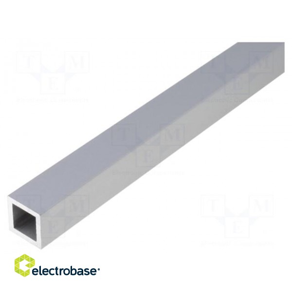 Connecting tubes | S: 10mm | L: 100mm | aluminium | square