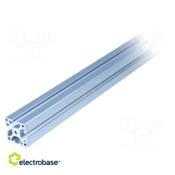 Connecting tubes | Width of the groove: 6mm | W: 30mm | H: 30mm | L: 1m