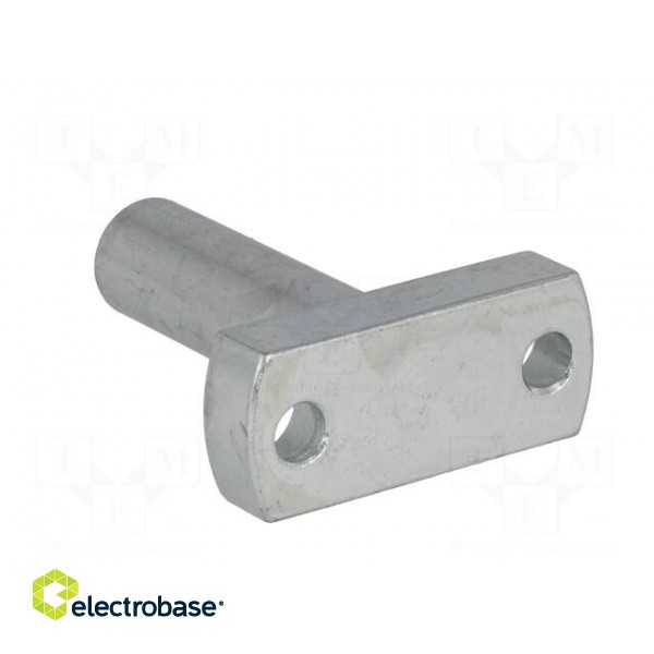Mounting base | V: pin | D: 12mm | W: 16mm | H: 39mm | steel | zinc image 4