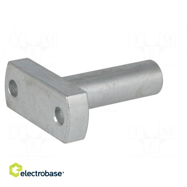 Mounting base | V: pin | D: 12mm | W: 16mm | H: 39mm | steel | zinc image 6