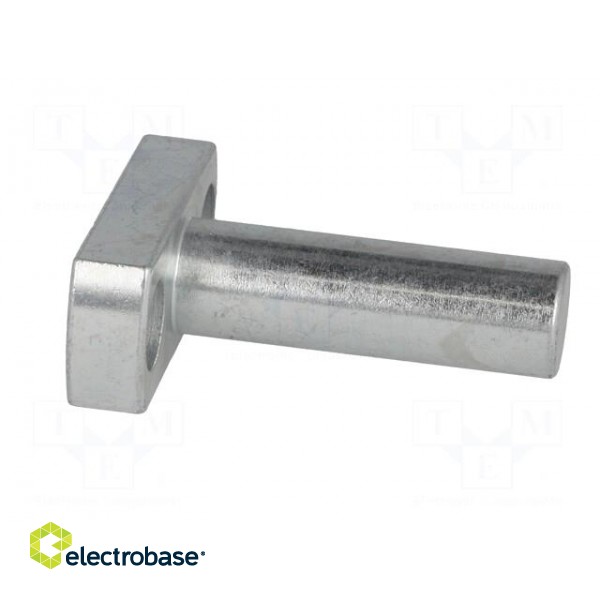 Mounting base | V: pin | D: 12mm | W: 16mm | H: 39mm | steel | zinc image 7