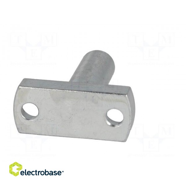 Mounting base | V: pin | D: 12mm | W: 16mm | H: 39mm | steel | zinc фото 5