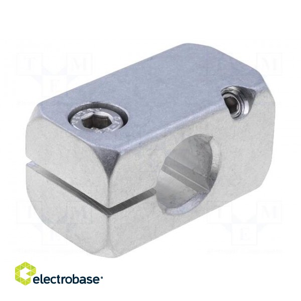 Mounting coupler | with axial bore | D: 16mm | W: 25mm | H: 25mm | L: 45mm