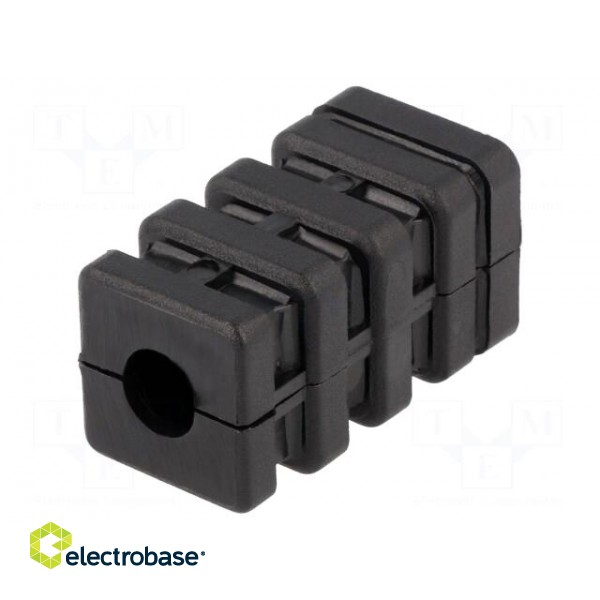 Mounting coupler | for profiles | W: 22mm | H: 42mm | Int.thread: M8 image 1