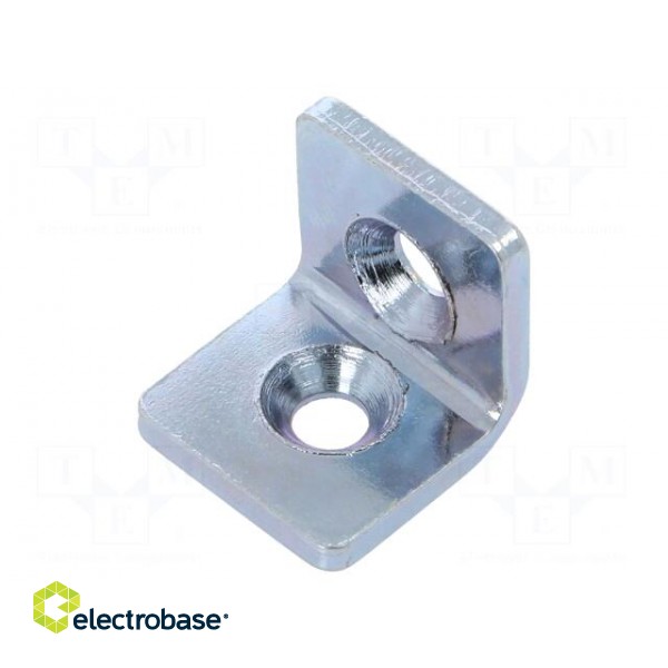 Angle bracket | for profiles | W: 20mm | H: 20mm | L: 20mm | steel