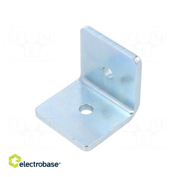 Angle bracket | for profiles | W: 45mm | H: 45mm | L: 45mm | steel | steel