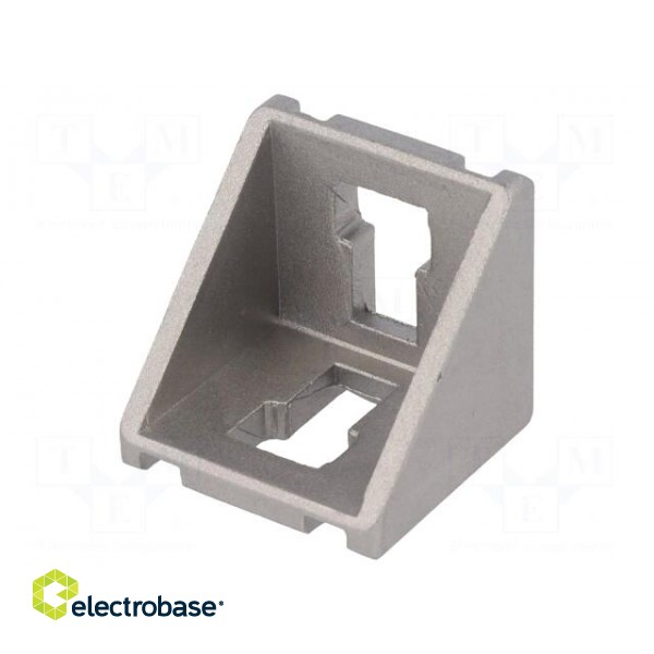 Angle bracket | for profiles | Width of the groove: 10mm | W: 38mm paveikslėlis 1