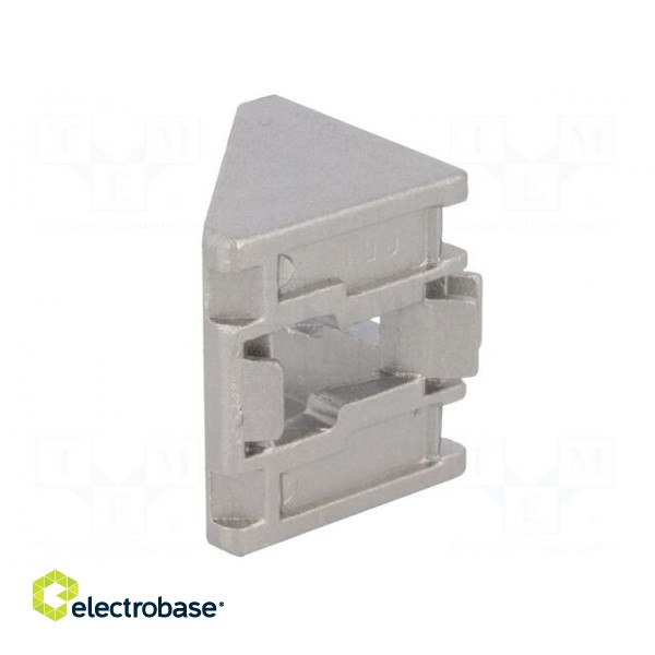 Angle bracket | for profiles | Width of the groove: 10mm | W: 38mm фото 5