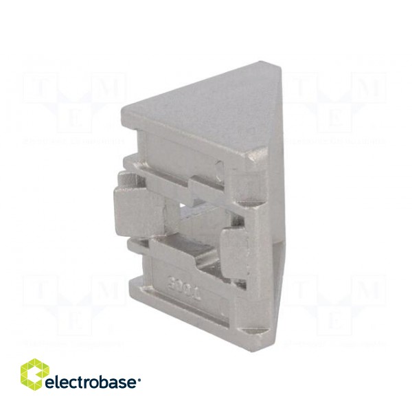 Angle bracket | for profiles | Width of the groove: 10mm | W: 38mm фото 9