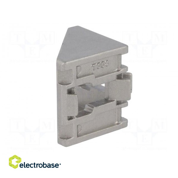Angle bracket | for profiles | Width of the groove: 10mm | W: 38mm paveikslėlis 5