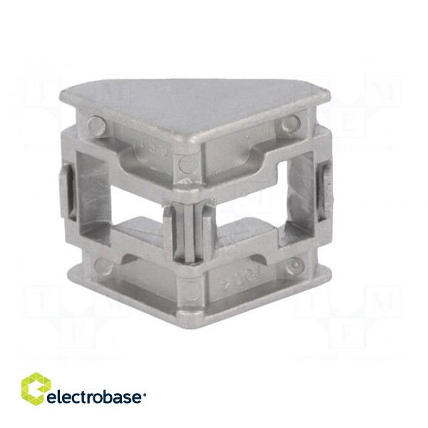 Angle bracket | for profiles | Width of the groove: 10mm | W: 43mm paveikslėlis 7