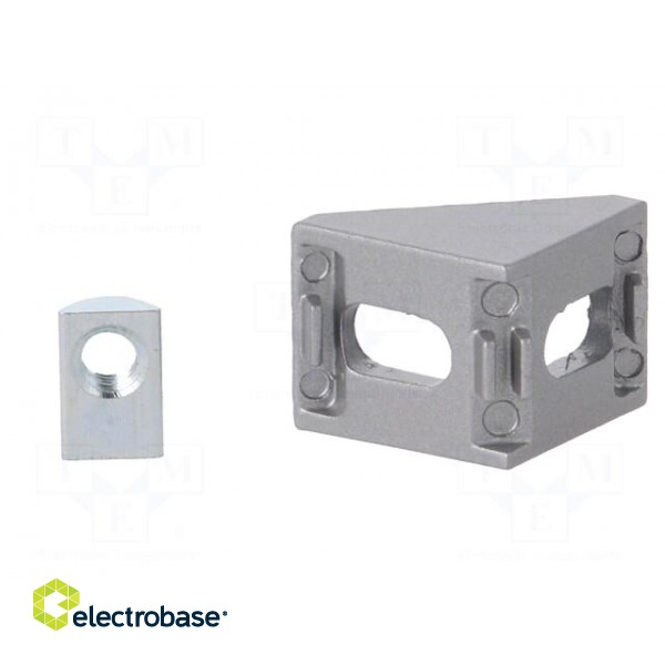 Angle bracket | for profiles | Width of the groove: 5mm image 5