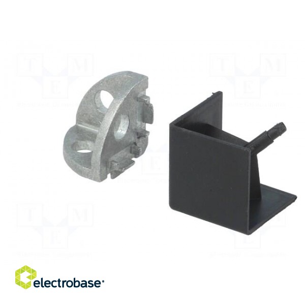 Angle bracket | for profiles | Width of the groove: 5mm | aluminium image 2