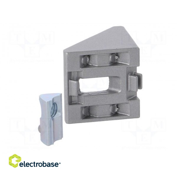 Angle bracket | for profiles | Width of the groove: 6mm фото 4