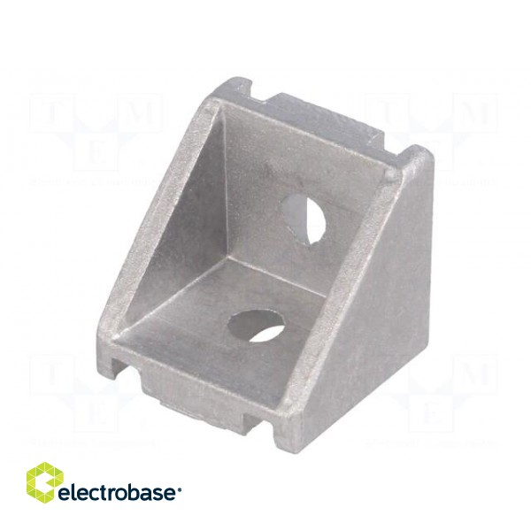 Angle bracket | for profiles | Width of the groove: 6mm | W: 28mm