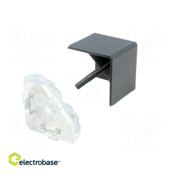 Angle bracket | for profiles | Width of the groove: 8mm | aluminium фото 8