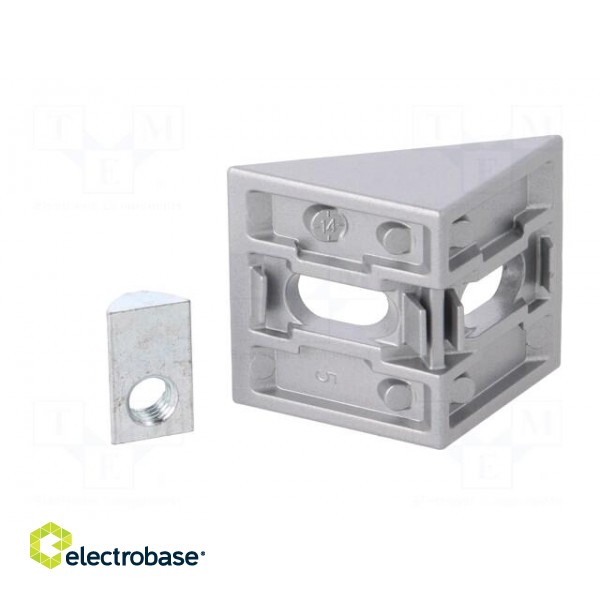 Angle bracket | for profiles | Width of the groove: 8mm | Size: 40mm image 5