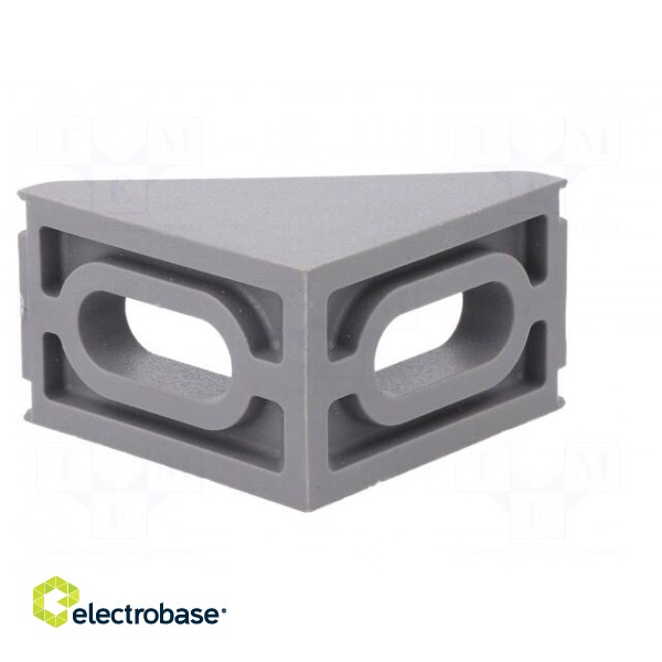 Angle bracket | for profiles | Width of the groove: 8mm | W: 25mm paveikslėlis 7