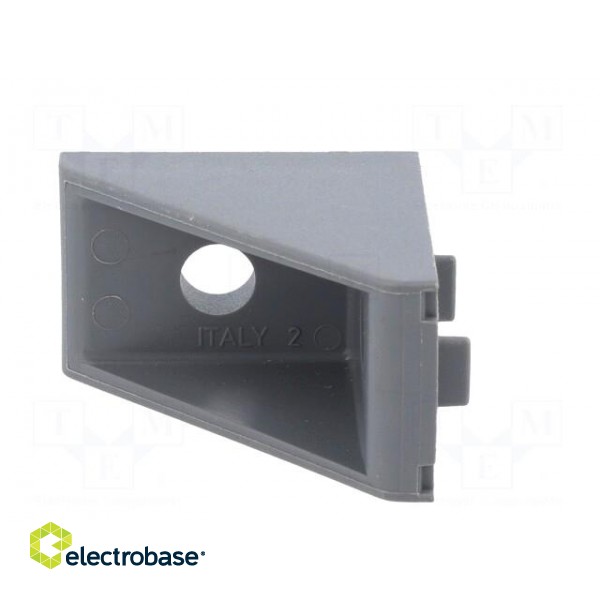 Angle bracket | for profiles | Width of the groove: 8mm | W: 25mm image 2