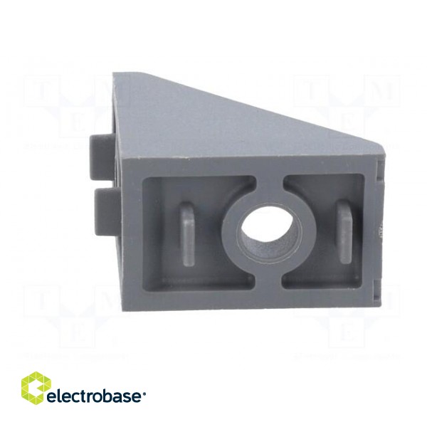 Angle bracket | for profiles | Width of the groove: 8mm | W: 25mm фото 6