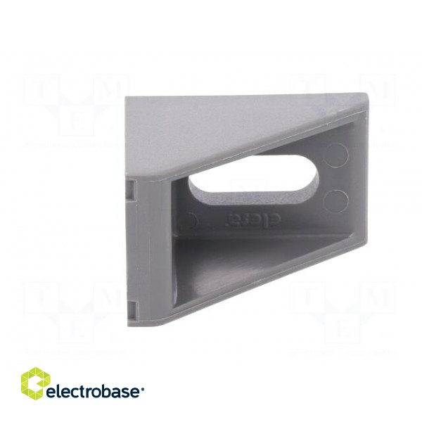 Angle bracket | for profiles | Width of the groove: 8mm | W: 25mm фото 2