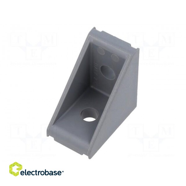 Angle bracket | for profiles | Width of the groove: 8mm | W: 25mm фото 1