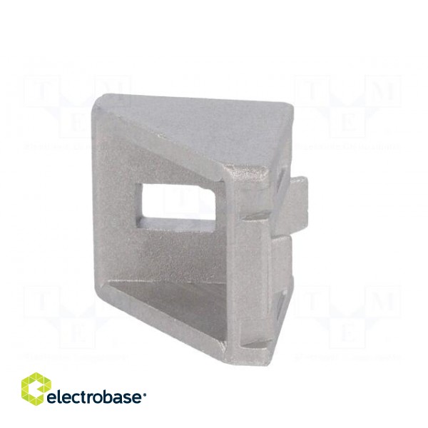 Angle bracket | for profiles | Width of the groove: 8mm | W: 28mm paveikslėlis 1