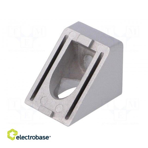 Angle bracket | for profiles | Width of the groove: 8mm | W: 30mm image 1