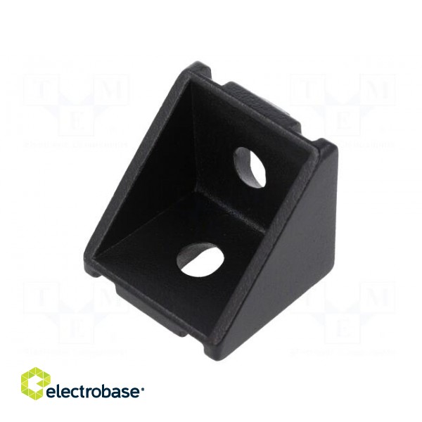 Angle bracket | for profiles | Width of the groove: 8mm | W: 38mm image 1