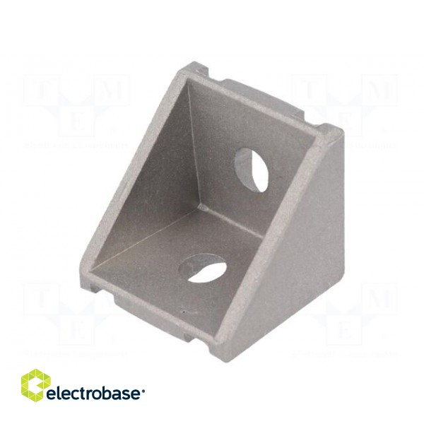Angle bracket | for profiles | Width of the groove: 8mm | W: 38mm image 1