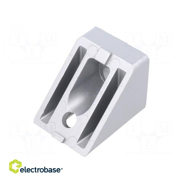 Angle bracket | for profiles | Width of the groove: 8mm | W: 40mm image 1