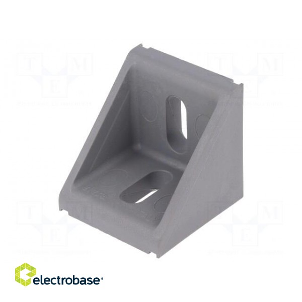 Angle bracket | for profiles | Width of the groove: 8mm | W: 43mm image 1