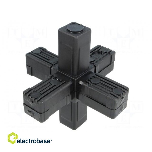 Mounting coupler | for profiles | Mat: polyamide | -30÷100°C | I: 77mm image 1