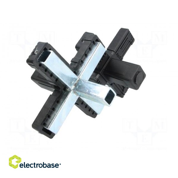 Mounting coupler | for profiles | Mat: polyamide | -30÷100°C | I: 77mm image 8