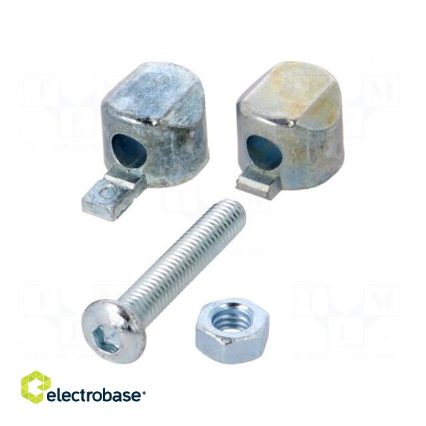 Mounting coupler | for profiles | Width of the groove: 6mm image 1