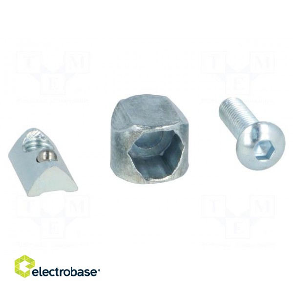 Mounting coupler | for profiles | Width of the groove: 6mm фото 2